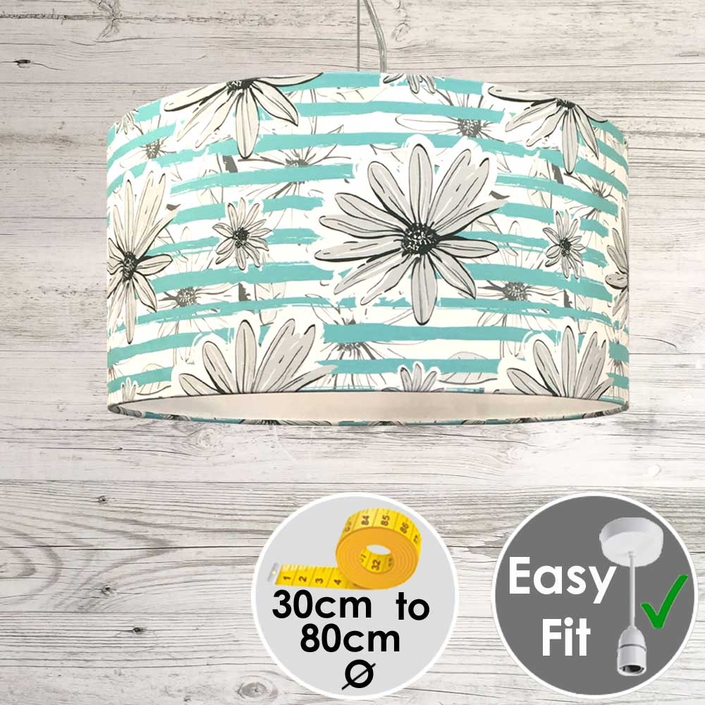 Chamomile Stripe Printed Lampshade